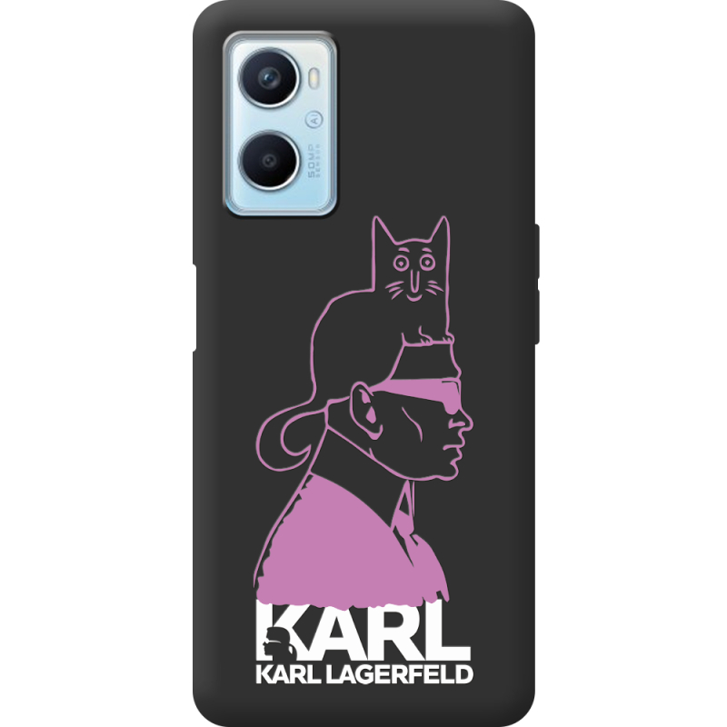 Черный чехол BoxFace OPPO A96 Pink Karl