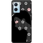 Черный чехол BoxFace OPPO A96 Flower Hair