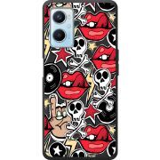 Черный чехол BoxFace OPPO A96 Rock Graffiti