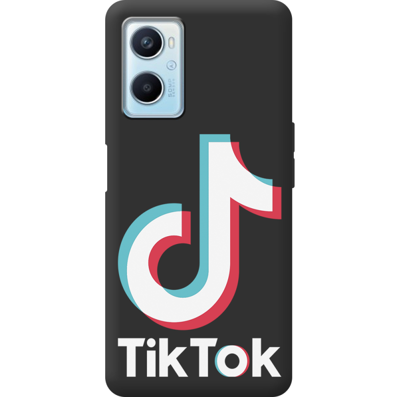 Черный чехол BoxFace OPPO A96 Tik Tok