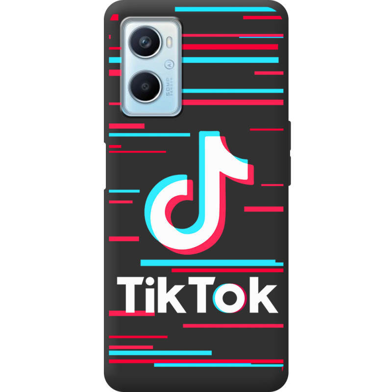 Черный чехол BoxFace OPPO A96 Tik Tok