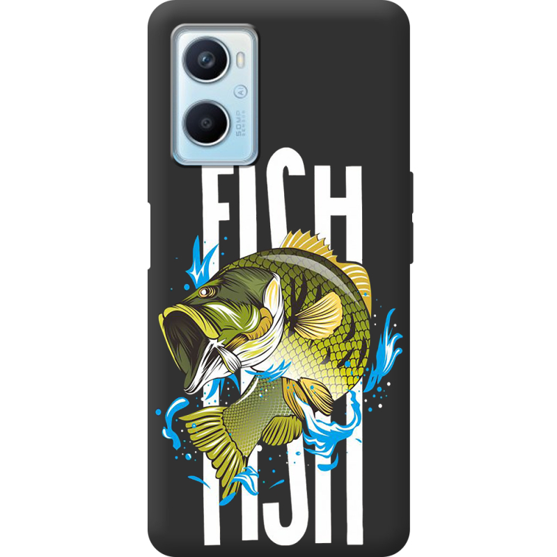 Черный чехол BoxFace OPPO A96 Fish