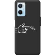 Черный чехол BoxFace OPPO A96 Pew Pew