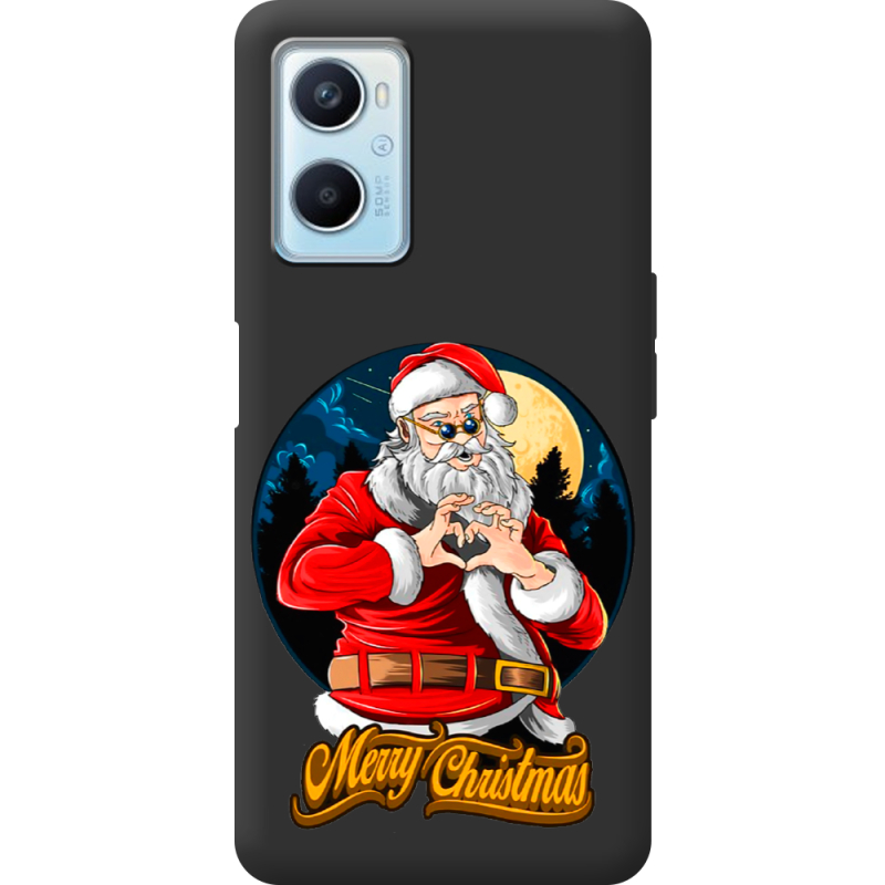 Черный чехол BoxFace OPPO A96 Cool Santa