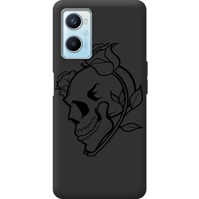 Черный чехол BoxFace OPPO A96 Skull and Roses