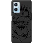 Черный чехол BoxFace OPPO A96 Bear King