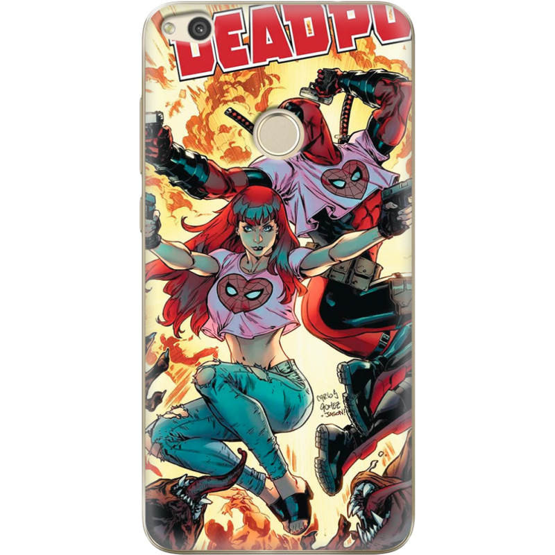 Чехол Uprint Huawei P8 Lite 2017 Deadpool and Mary Jane