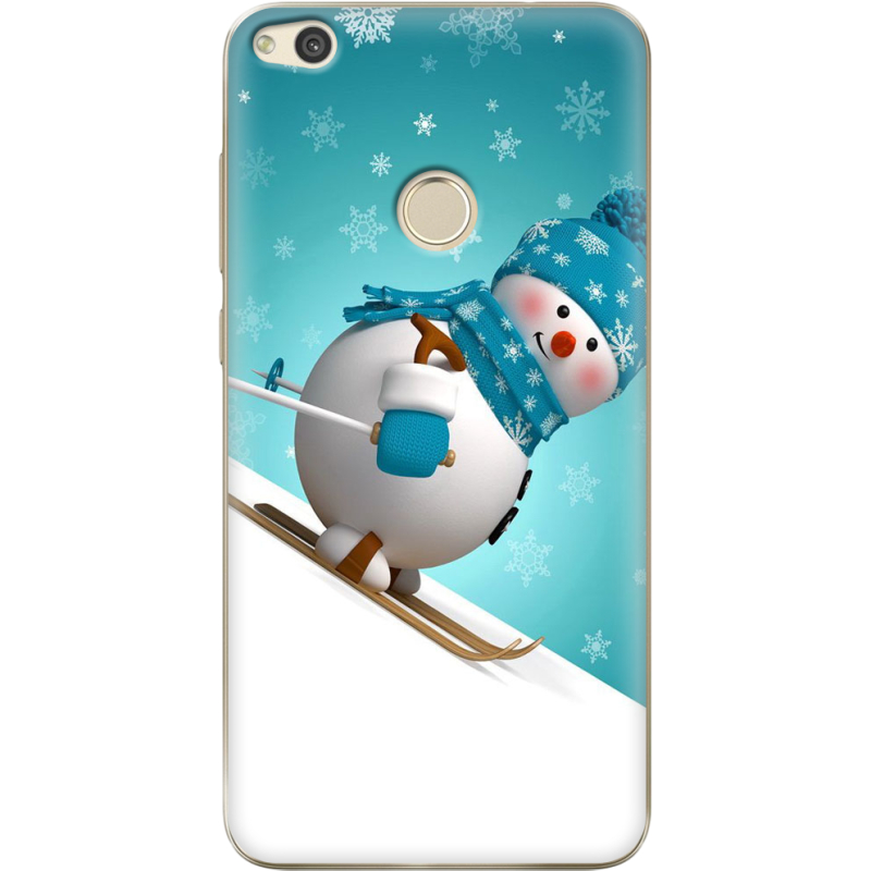 Чехол Uprint Huawei P8 Lite 2017 Skier Snowman