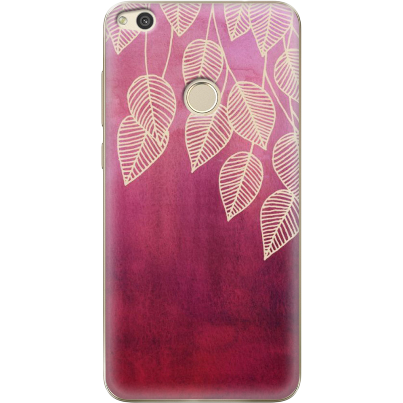 Чехол Uprint Huawei P8 Lite 2017 Gold Leaves