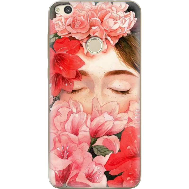 Чехол Uprint Huawei P8 Lite 2017 Girl in Flowers