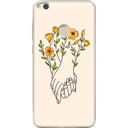 Чехол Uprint Huawei P8 Lite 2017 Flower Hands