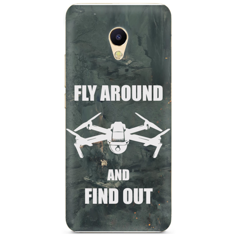 Чехол Uprint Meizu M5s Дрон Fly Around