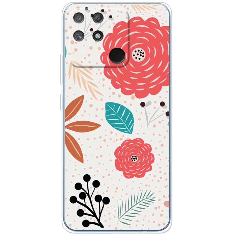 Чехол BoxFace Realme Narzo 50A Line Flowers