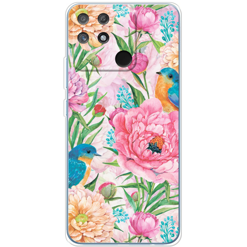 Чехол BoxFace Realme Narzo 50A Birds in Flowers