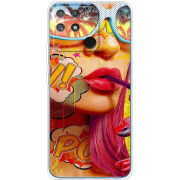 Чехол BoxFace Realme Narzo 50A Yellow Girl Pop Art