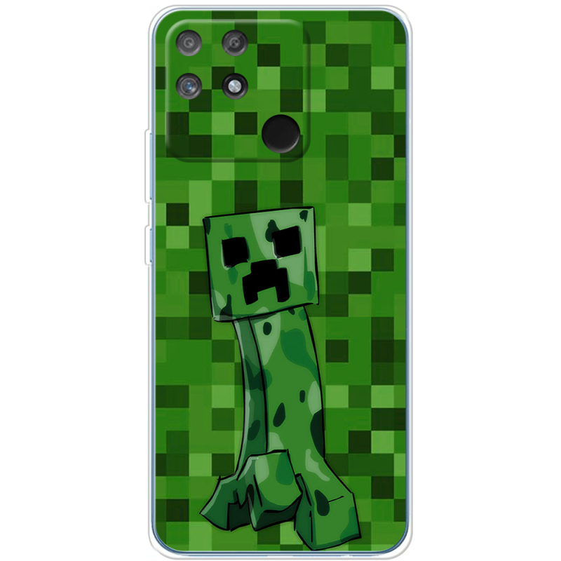 Чехол BoxFace Realme Narzo 50A Minecraft Creeper