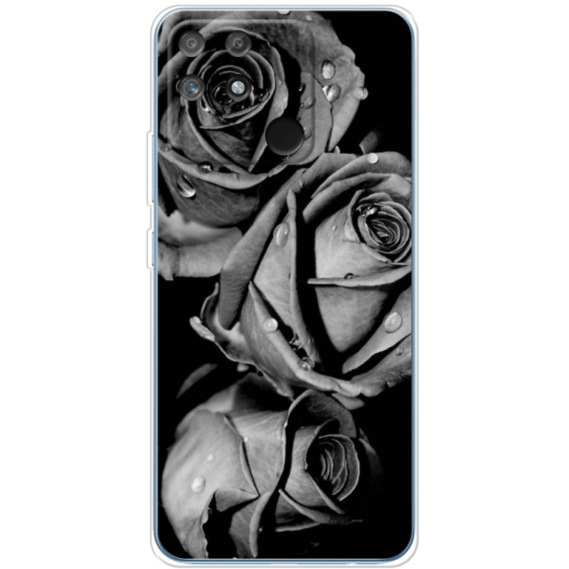 Чехол BoxFace Realme Narzo 50A Black and White Roses