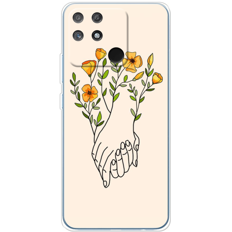 Чехол BoxFace Realme Narzo 50A Flower Hands