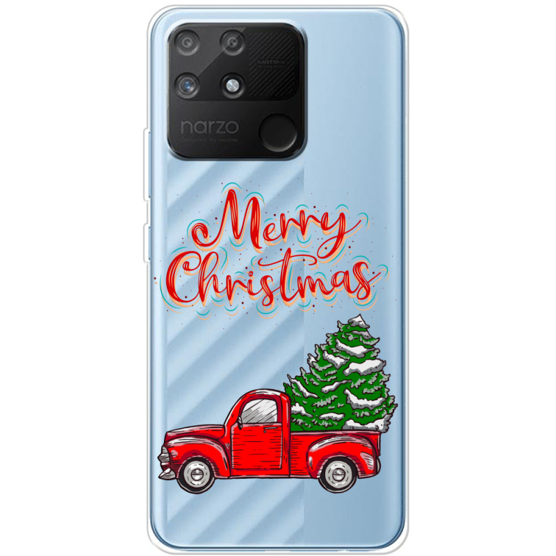 Прозрачный чехол BoxFace Realme Narzo 50A Holiday Car