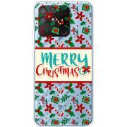 Прозрачный чехол BoxFace Realme Narzo 50A Vintage Christmas Pattern