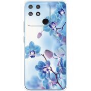 Чехол со стразами Realme Narzo 50A Orchids