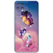 Чехол со стразами Realme Narzo 50A Butterflies