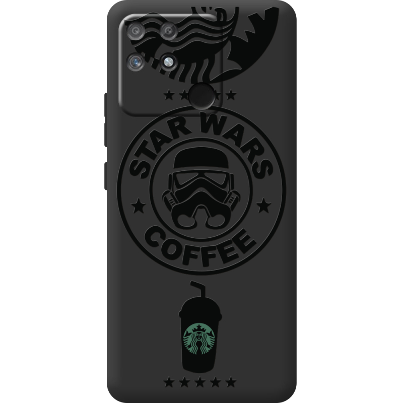 Черный чехол BoxFace Realme Narzo 50A Dark Coffee