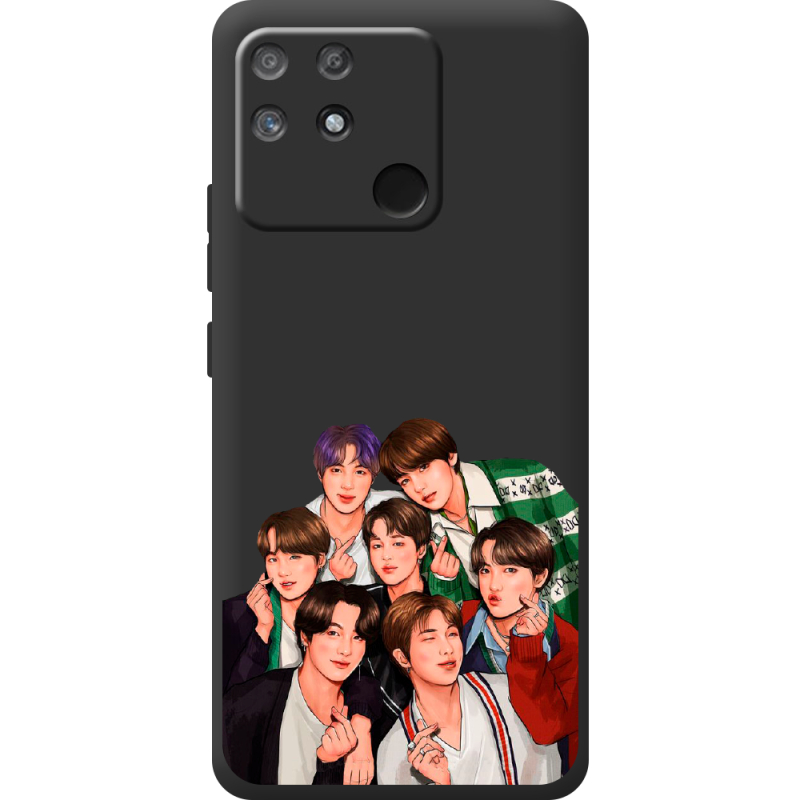 Черный чехол BoxFace Realme Narzo 50A BTS