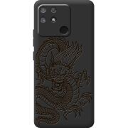 Черный чехол BoxFace Realme Narzo 50A Chinese Dragon