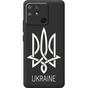 Черный чехол BoxFace Realme Narzo 50A Тризуб монограмма ukraine