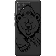 Черный чехол BoxFace Realme Narzo 50A Grizzly Bear