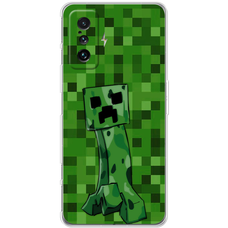 Чехол BoxFace Poco F4 GT Minecraft Creeper