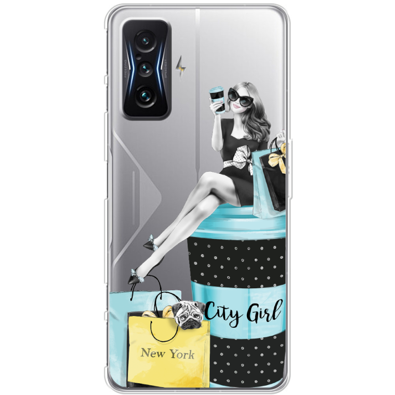 Прозрачный чехол BoxFace Poco F4 GT City Girl