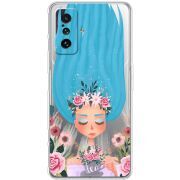 Прозрачный чехол BoxFace Poco F4 GT Blue Hair