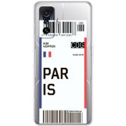 Прозрачный чехол BoxFace Poco F4 GT Ticket Paris