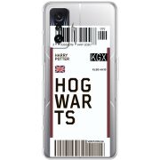 Прозрачный чехол BoxFace Poco F4 GT Ticket Hogwarts