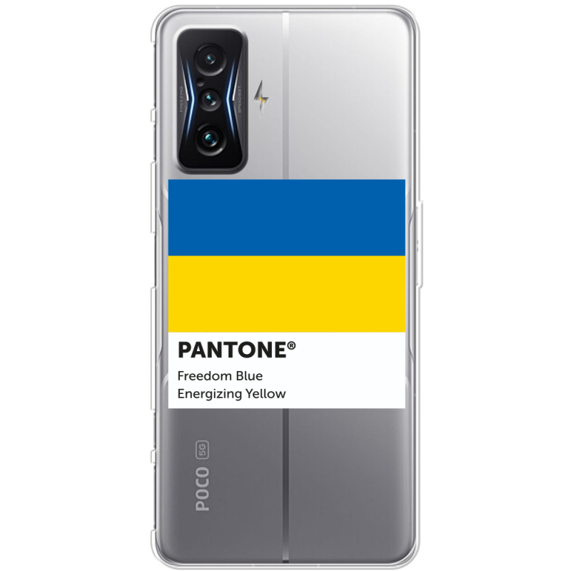 Прозрачный чехол BoxFace Poco F4 GT Pantone вільний синій