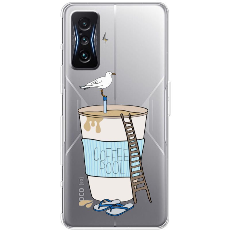 Прозрачный чехол BoxFace Poco F4 GT Segull in Cofee Pool