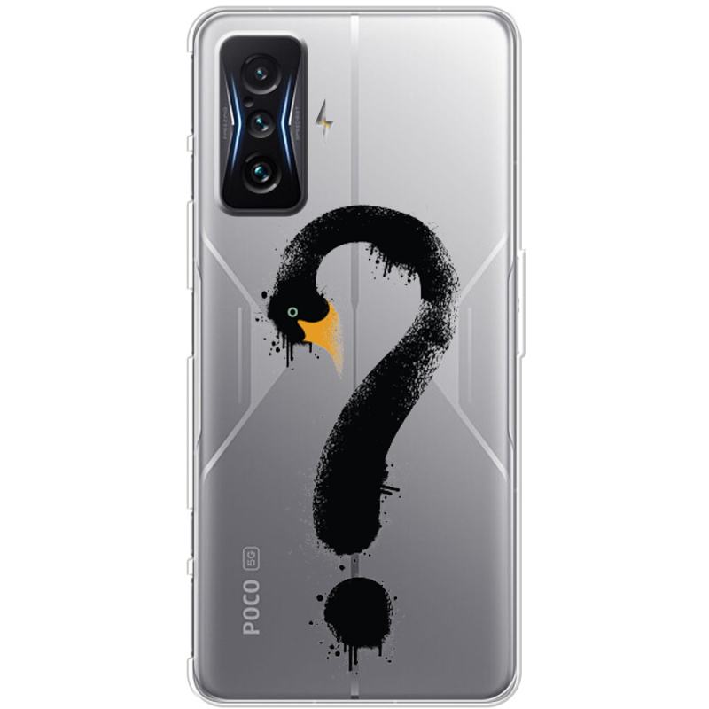 Прозрачный чехол BoxFace Poco F4 GT Swan question