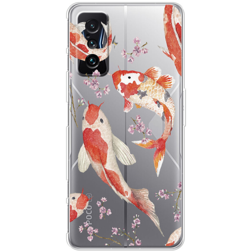 Прозрачный чехол BoxFace Poco F4 GT Japanese Koi Fish