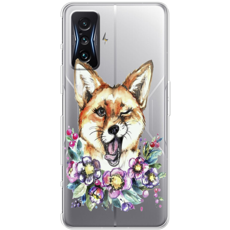 Прозрачный чехол BoxFace Poco F4 GT Winking Fox