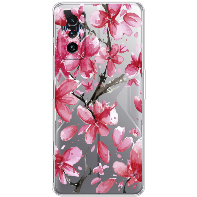 Прозрачный чехол BoxFace Poco F4 GT Pink Magnolia