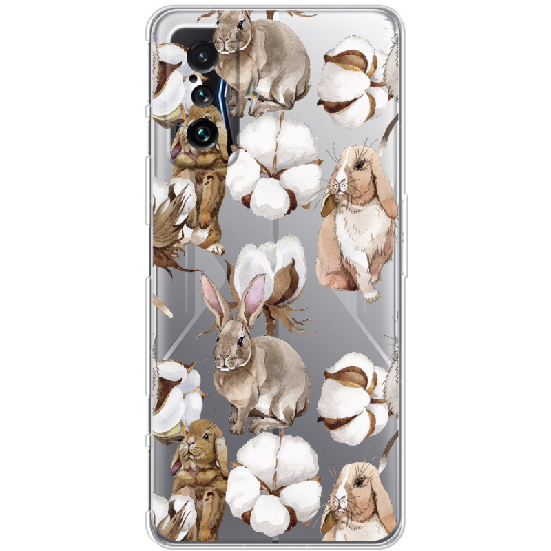 Прозрачный чехол BoxFace Poco F4 GT Cotton and Rabbits