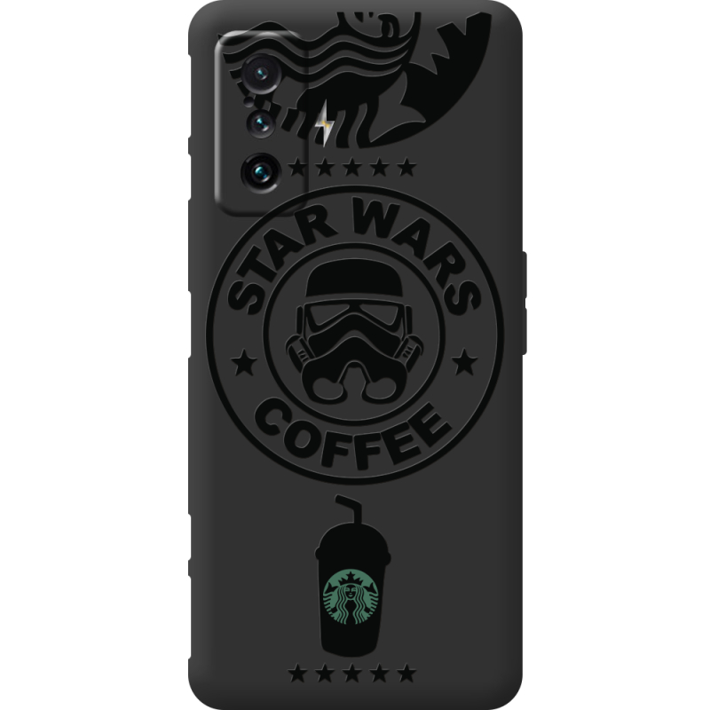 Черный чехол BoxFace Poco F4 GT Dark Coffee