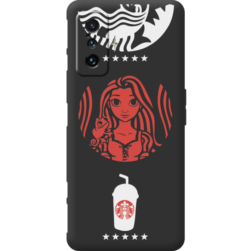 Черный чехол BoxFace Poco F4 GT RedWhite Coffee