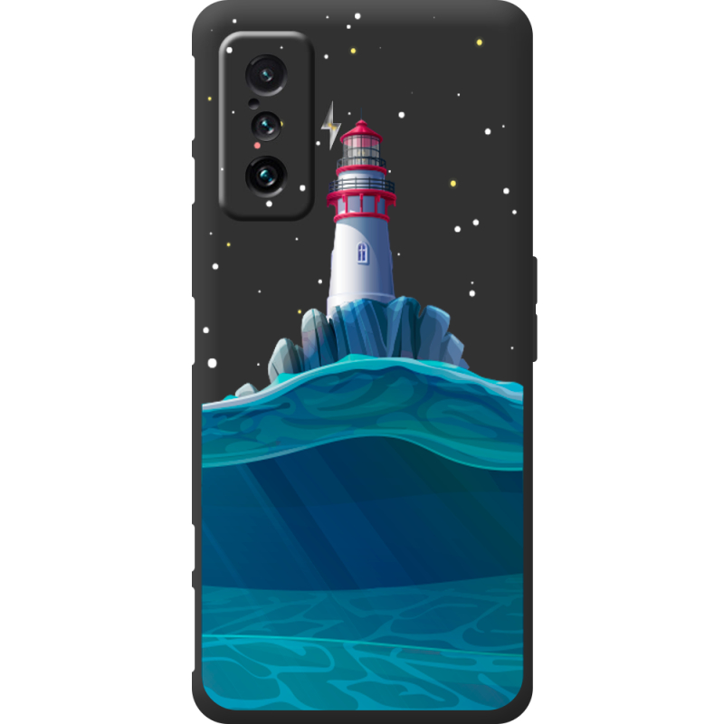 Черный чехол BoxFace Poco F4 GT Lighthouse