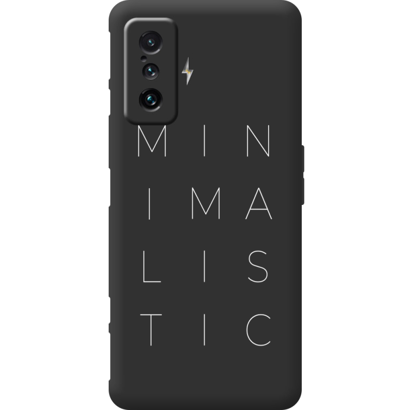 Черный чехол BoxFace Poco F4 GT Minimalistic