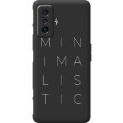 Черный чехол BoxFace Poco F4 GT Minimalistic