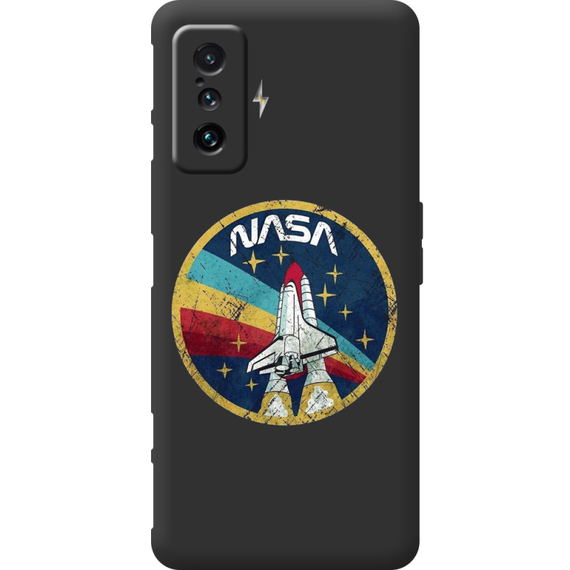 Черный чехол BoxFace Poco F4 GT NASA