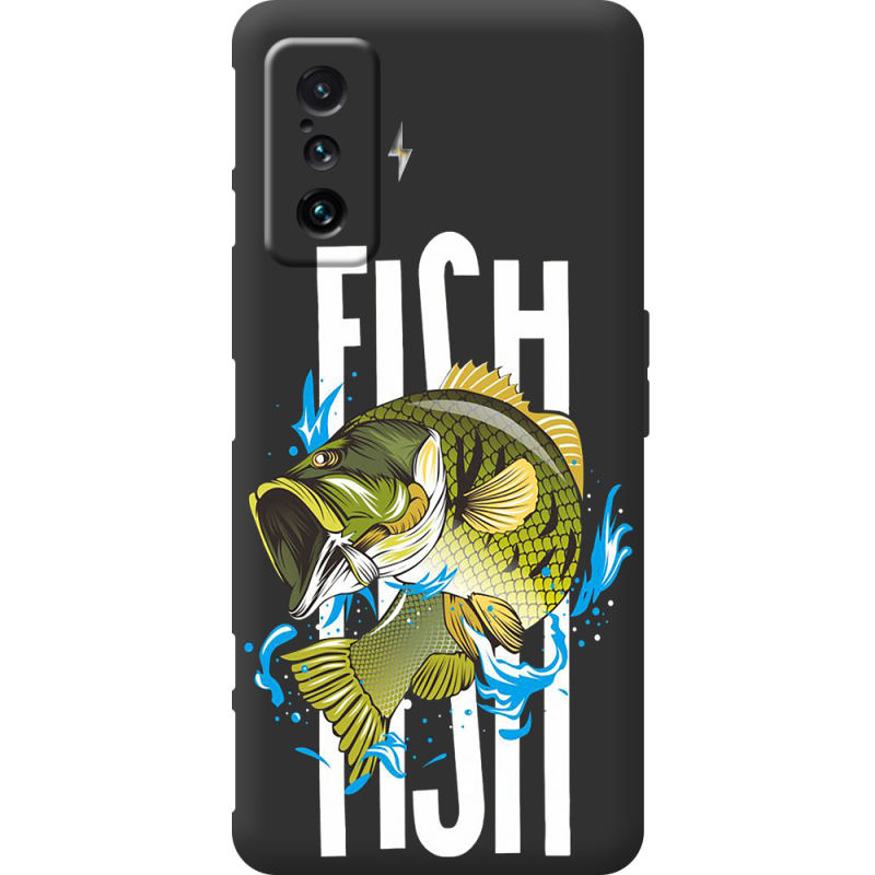 Черный чехол BoxFace Poco F4 GT Fish